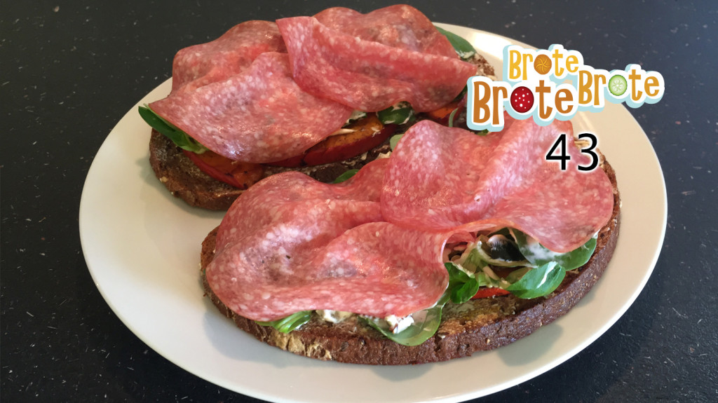 Folge 043 - Kürbis-Salami-Brot mit Gemüse-Frischkäse - brotebrotebrote.de