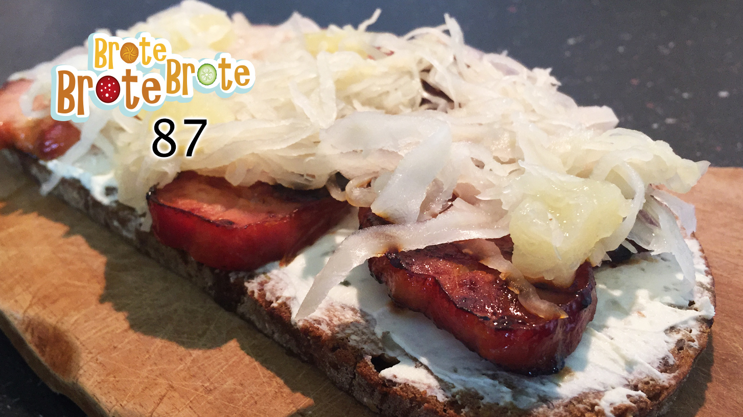 Folge 87 – Frischkäse-Kassler-Brot mit Ananas-Sauerkraut